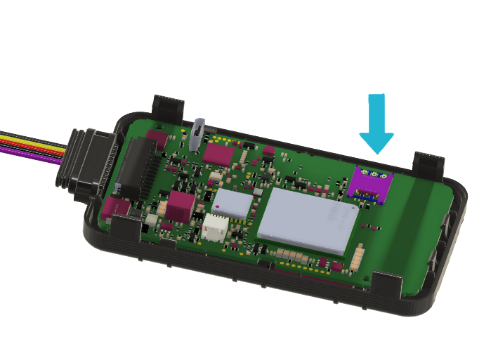 Inserção do Nano SIM no Smart5, chip voltado para baixo